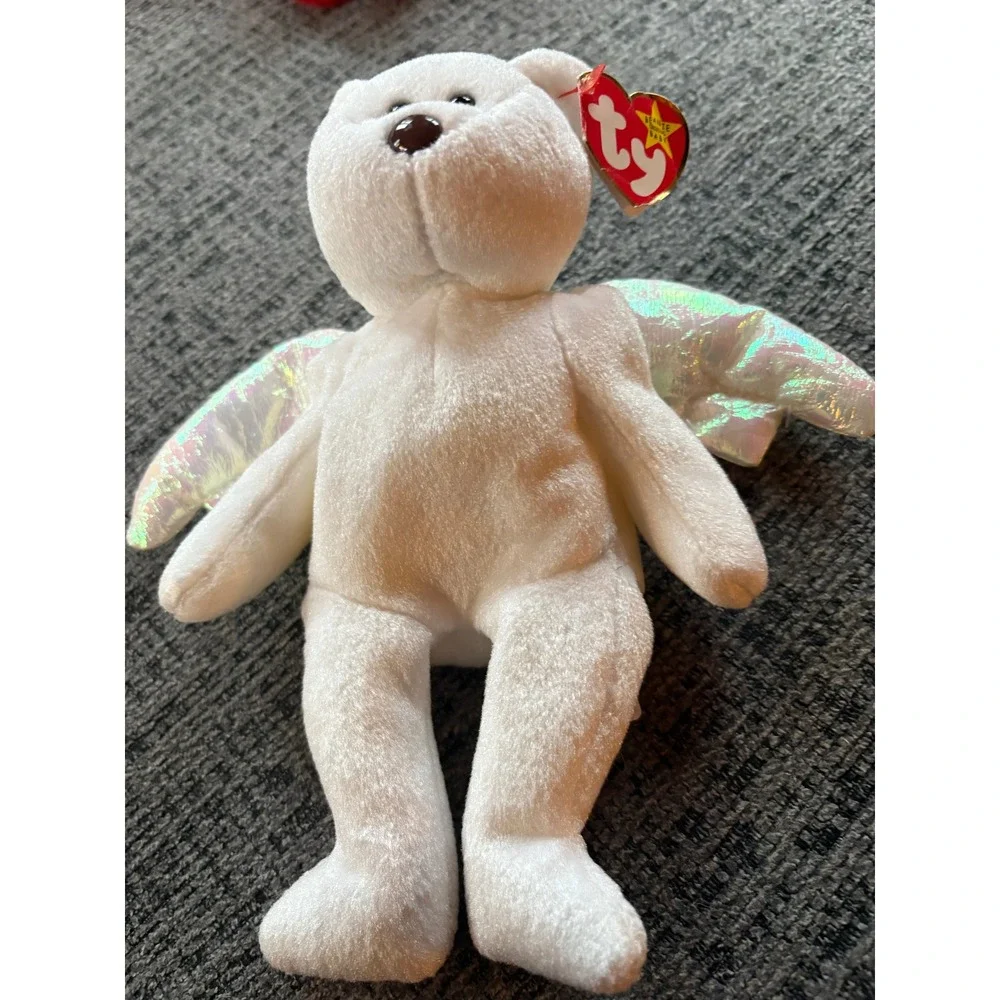 Ty Beanie Babies Buddy Bundle Mexico Red Bear‎ Halo Angel Valentino Heart Plush